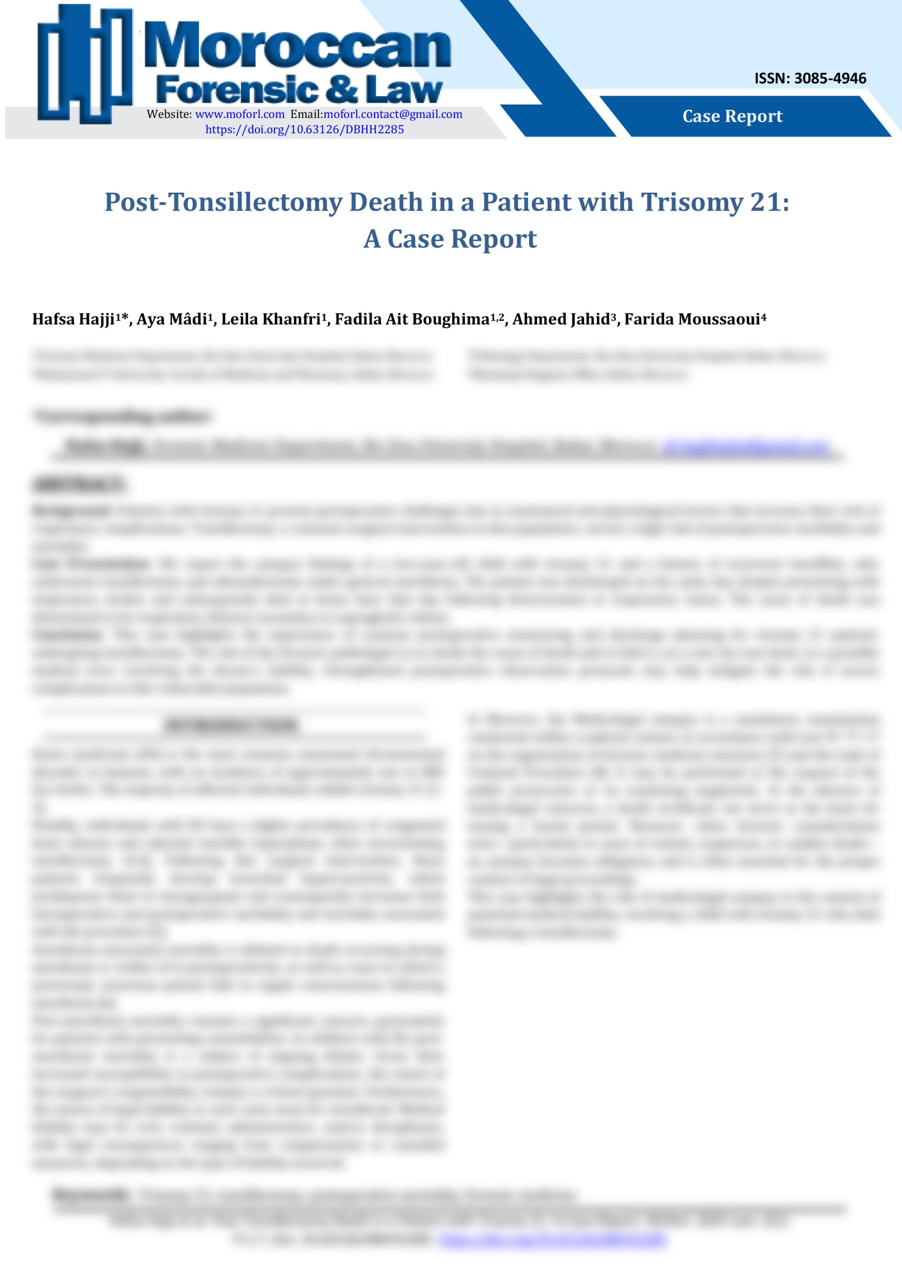Article-Post-tonsillectomy-death-in-patients-with-trisomy-21-a-case-report-moroccan-forensic-law-journal-1-scaled