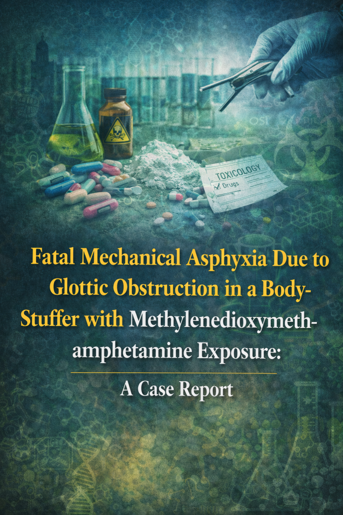 Fatal Mechanical Asphyxia Due to Glottic Obstruction in a Body-Stuffer with Methylenedioxymethamphetamine Exposure: A Case Report